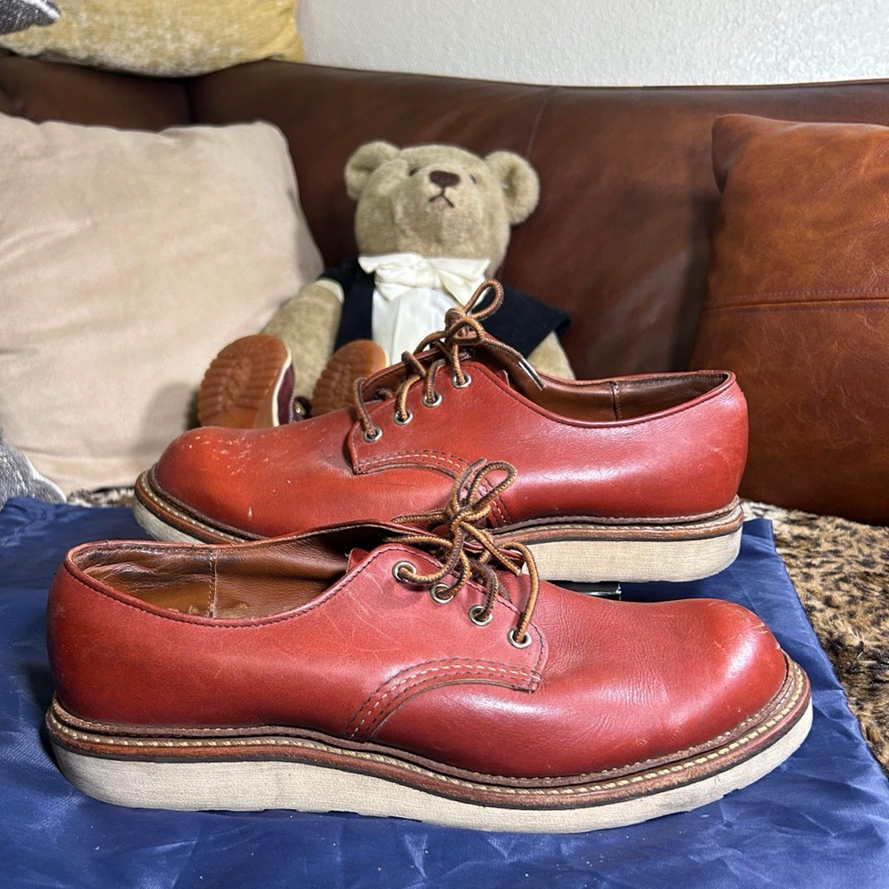 RED WING 8001 Work Oxford Round Toe Aurorasset Size 10.5 made in the USA - Picture 1 of 12